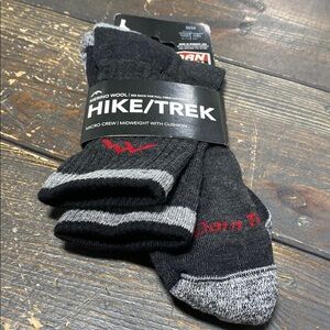 Men's Hiker Micro Crew Midweight Hiking Socks - M